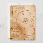 Waterverf kleine piraat verjaardag kaart (Achterkant)