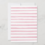 Waterverf Kleine Pompoen Baby shower Stoffig Roos Kaart (Achterkant)