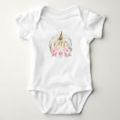 Waterverf Kleine pompoen Floral 1 september Romper (Voorkant)