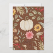 Waterverf kleine pompoen Herfst herfst Baby shower Kaart (Achterkant)