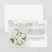 Waterverf kleine pompoenboekaanvraag informatiekaartje (Voorkant / Achterkant)