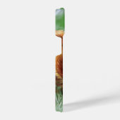 Waterverf Kleine Roodeekhoorn Dierenkunst iPhone Hoesje (Rechterkant)