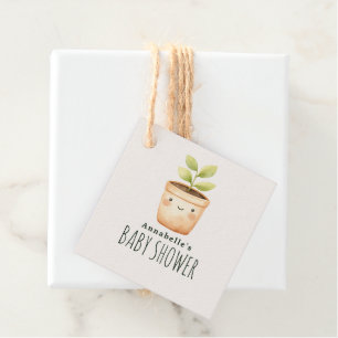 Waterverf Kleine Spruit Baby Shower Bedankjes Labels