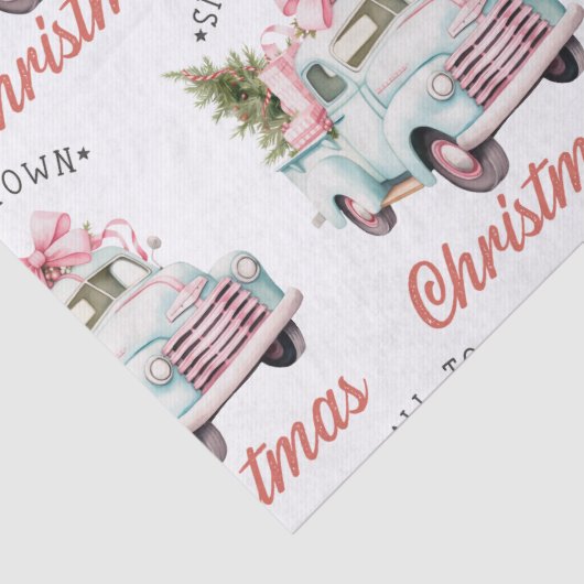 Waterverf kleine stad kerst tissuepapier (Detail)