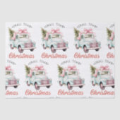 Waterverf kleine stad kerst tissuepapier (Voorkant)