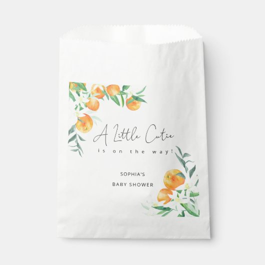 Waterverf Kleine stropdas is onderweg naar baby sh Bedankzakje (Voorkant)