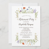 Waterverf Kleine verhoging van de Wildbloem Kaart (Voorkant)