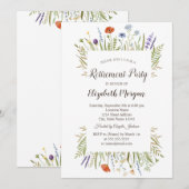 Waterverf Kleine verhoging van de Wildbloem Kaart (Voorkant / Achterkant)