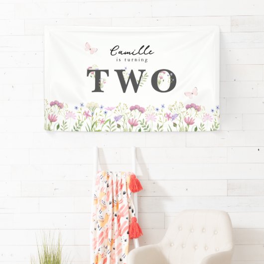 Waterverf kleine vogelbanner spandoek (Insitu)