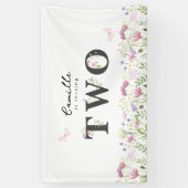 Waterverf kleine vogelbanner spandoek (Verticaal)