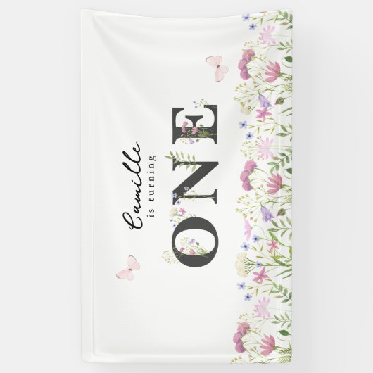 Waterverf kleine vogelbanner spandoek (Verticaal)