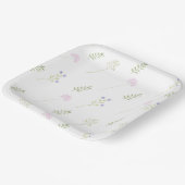 Waterverf Kleine Wildbloem Papieren Bordje (Gebogen)