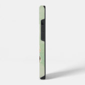 Waterverf - Kleine zwarte Beer Dierenkunst iPhone Hoesje (Linkerkant)