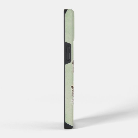 Waterverf - Kleine zwarte Beer Dierenkunst iPhone Hoesje (Rechterkant)