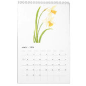 waterverf kleur bloemenkalender 2024 kalender (Mar 2026)