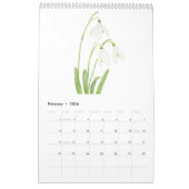 waterverf kleur bloemenkalender 2024 kalender (Feb 2026)