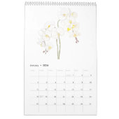waterverf kleur bloemenkalender 2024 kalender (Jan 2026)