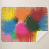 Waterverf Kleuren Sherpa Deken (Voorkant (horizontaal))