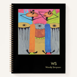 Waterverf, kleuren van geluk notitieboek