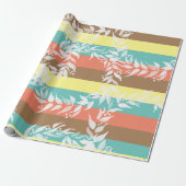 Waterverf kleurenblok met wielpatroon cadeaupapier (Uitgerold)