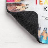 Waterverf-kleurencils | Beste leraar ooit Muismat (Hoek)