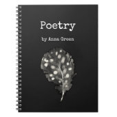 Waterverf Kleurenschrijvers veren poëzie Notitieboek (Voorkant)