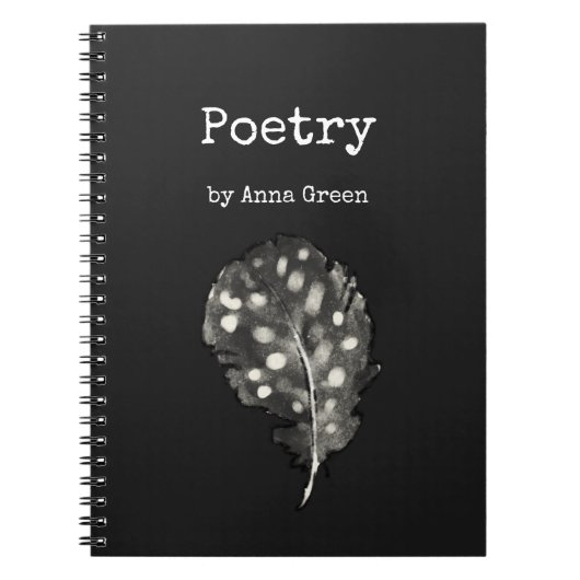 Waterverf Kleurenschrijvers veren poëzie Notitieboek (Voorkant)