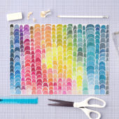 Waterverf kleurenspectrum Kunstafdrukken Weefpapie Tissuepapier (Craft)