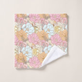 Waterverf Kleurig floreel patroon Bad Handdoek (Wasdoekje)