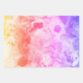 Waterverf kleurig getextureerd schilderij levendig inpakpapier vel (Voorkant 3)