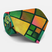 Waterverf kleurig mozaïekgecontroleerd Stropdas (Opgerold)
