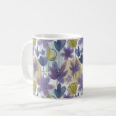 Waterverf Kleurrijk bloemmotief Koffiemok (Voorkant links)