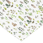 Waterverf kleurrijk Eucalyptus Leaves Patroon Korte Tafelloper (Hoek)