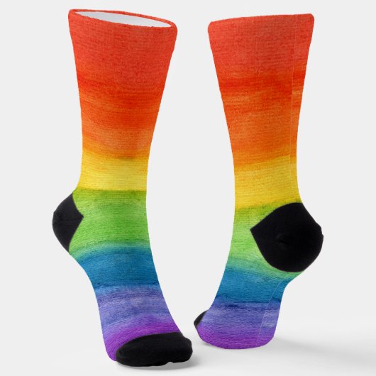 Waterverf Kleurrijk Leuke Kleur Sokken (Gebogen)