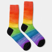 Waterverf Kleurrijk Leuke Kleur Sokken (Rechts)