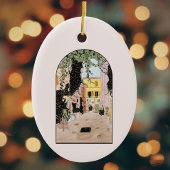 Waterverf kleurrijk Rome, Italië Keramisch Ornament