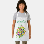 Waterverf kleurrijke abstracte boom schort (Insitu)