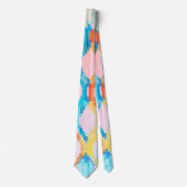 Waterverf kleurrijke achtergrond stropdas (Voorkant)
