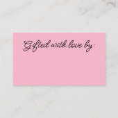 Waterverf Kleurrijke Bloemen Geen Geschenkverpakki Informatiekaartje (Achterkant)