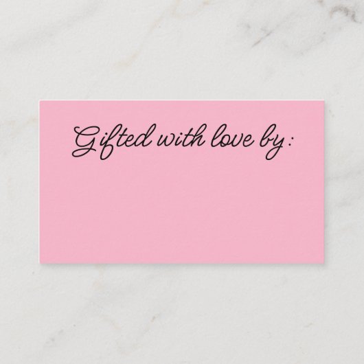 Waterverf Kleurrijke Bloemen Geen Geschenkverpakki Informatiekaartje (Achterkant)