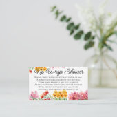 Waterverf Kleurrijke Bloemen Geen Geschenkverpakki Informatiekaartje (Staand voorkant)