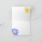 Waterverf kleurrijke bloemen kaart (Binnen)