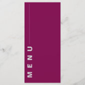 Waterverf Kleurrijke Bloemen Lijst Trouwfeest Menu (Achterkant)