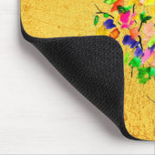 Waterverf kleurrijke boom muismat (Hoek)