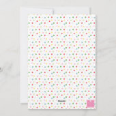 Waterverf Kleurrijke Confetti Kerstbomen Foto Feestdagenkaart (Achterkant)