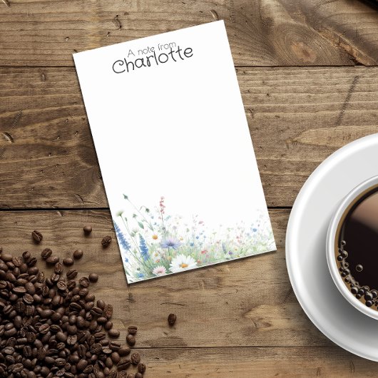 Waterverf kleurrijke daisy naam post-it® notes