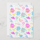 Waterverf Kleurrijke Derby Jerseys & Petten Party Kaart (Achterkant)