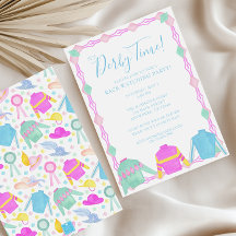 Waterverf Kleurrijke Derby Jerseys & Petten Party