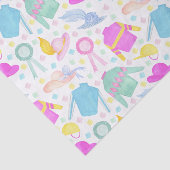 Waterverf Kleurrijke Derby Truien & Petten Tissuepapier (Detail)