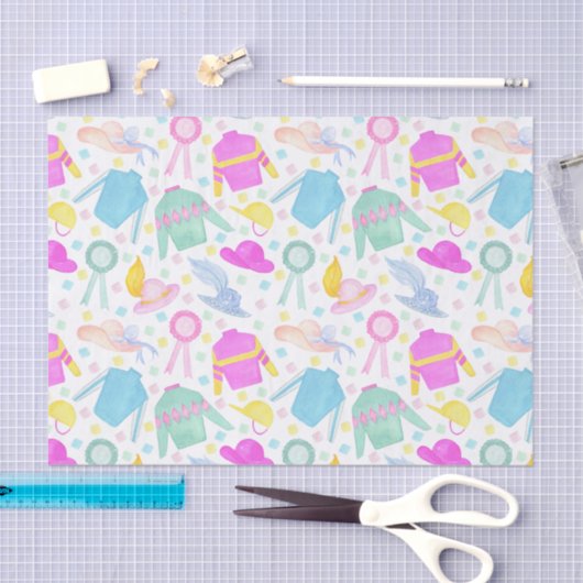 Waterverf Kleurrijke Derby Truien & Petten Tissuepapier (Craft)